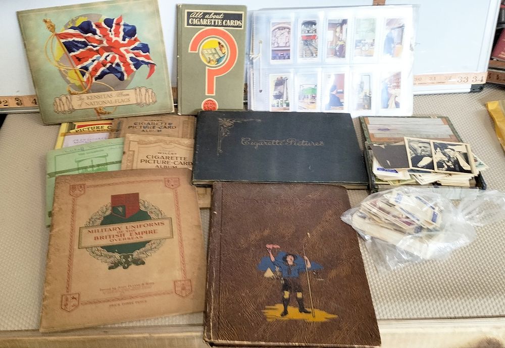 Lot 154 – A Large Collection of Vintage Cigarette and Trade Card Albums and Loose Cards including John Player and Sons, W.D. and H.O. Wills, and Kensitas