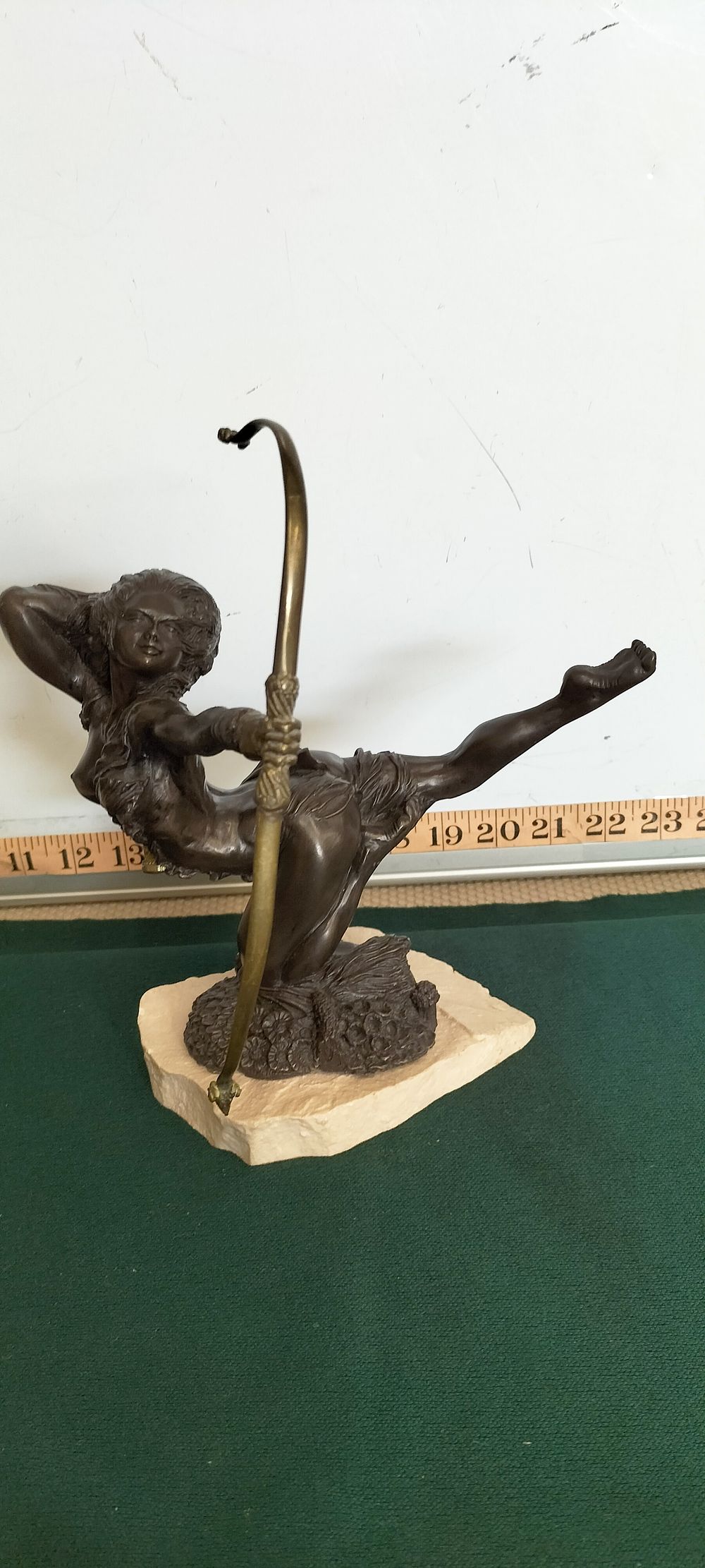 Lot 198 – Roger Allsop Cold-Cast Bronze Sculpture of Diana the Huntress