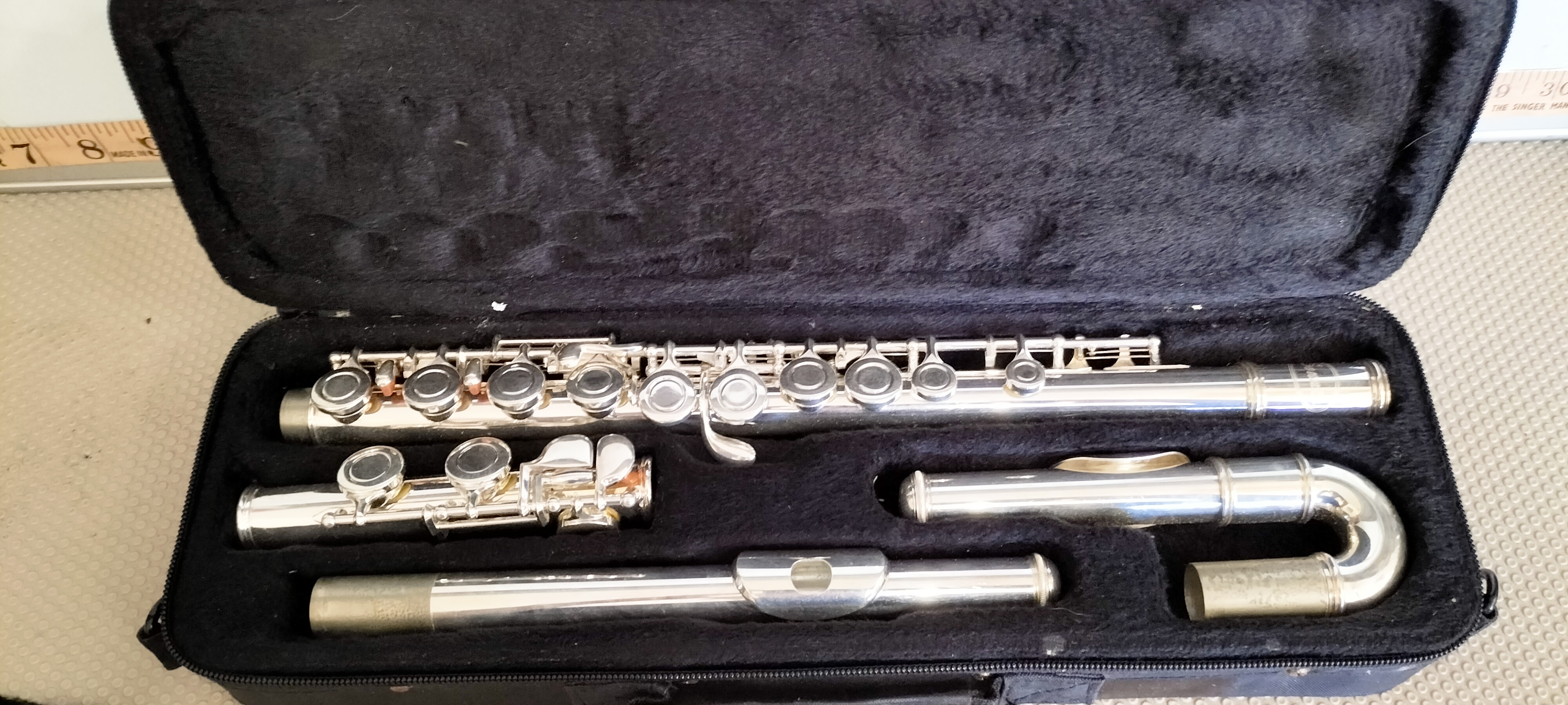 Sonata Silver-Plated Student Flute Outfit with Straight and Curved Headjoints