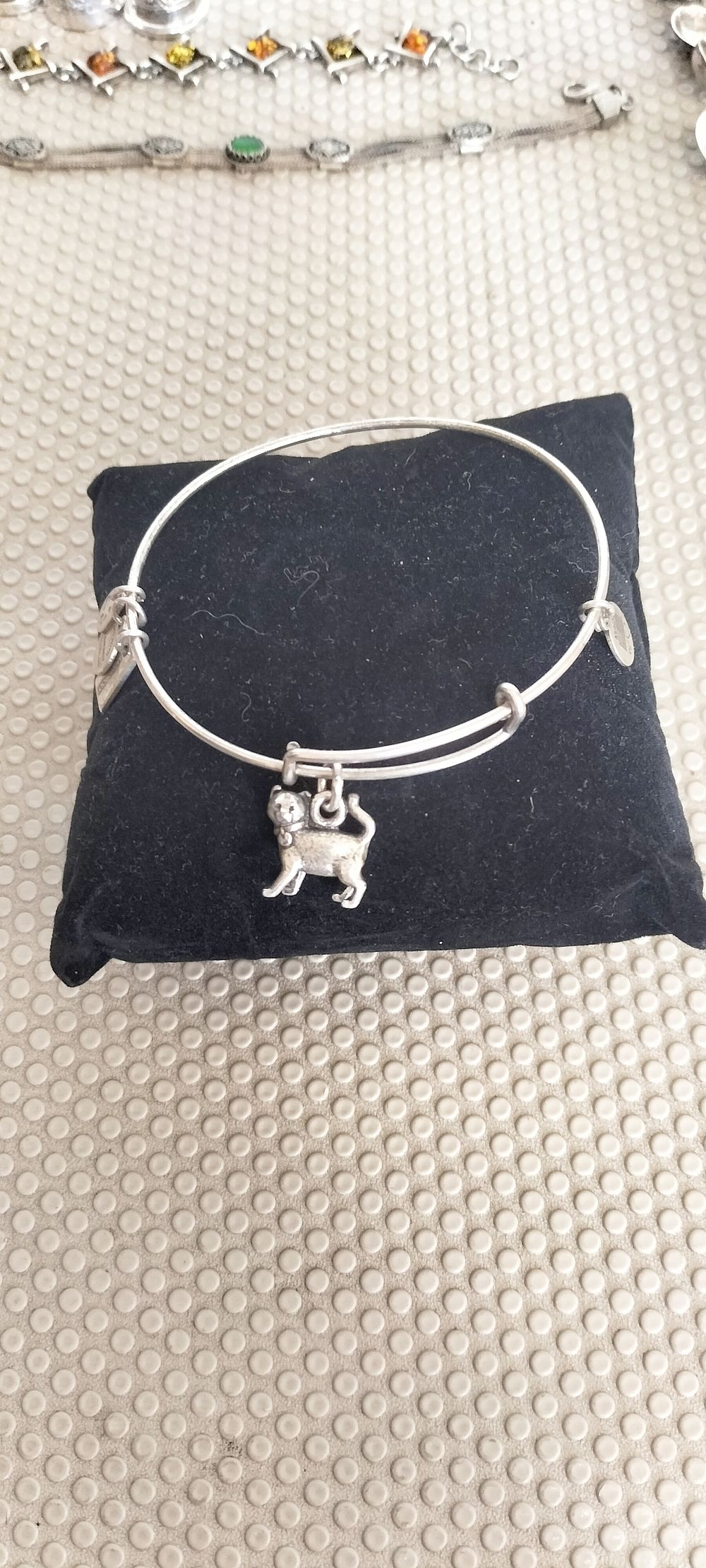 Lot 154 – Alex and Ani Monopoly Cat Charm Bangle Bracelet