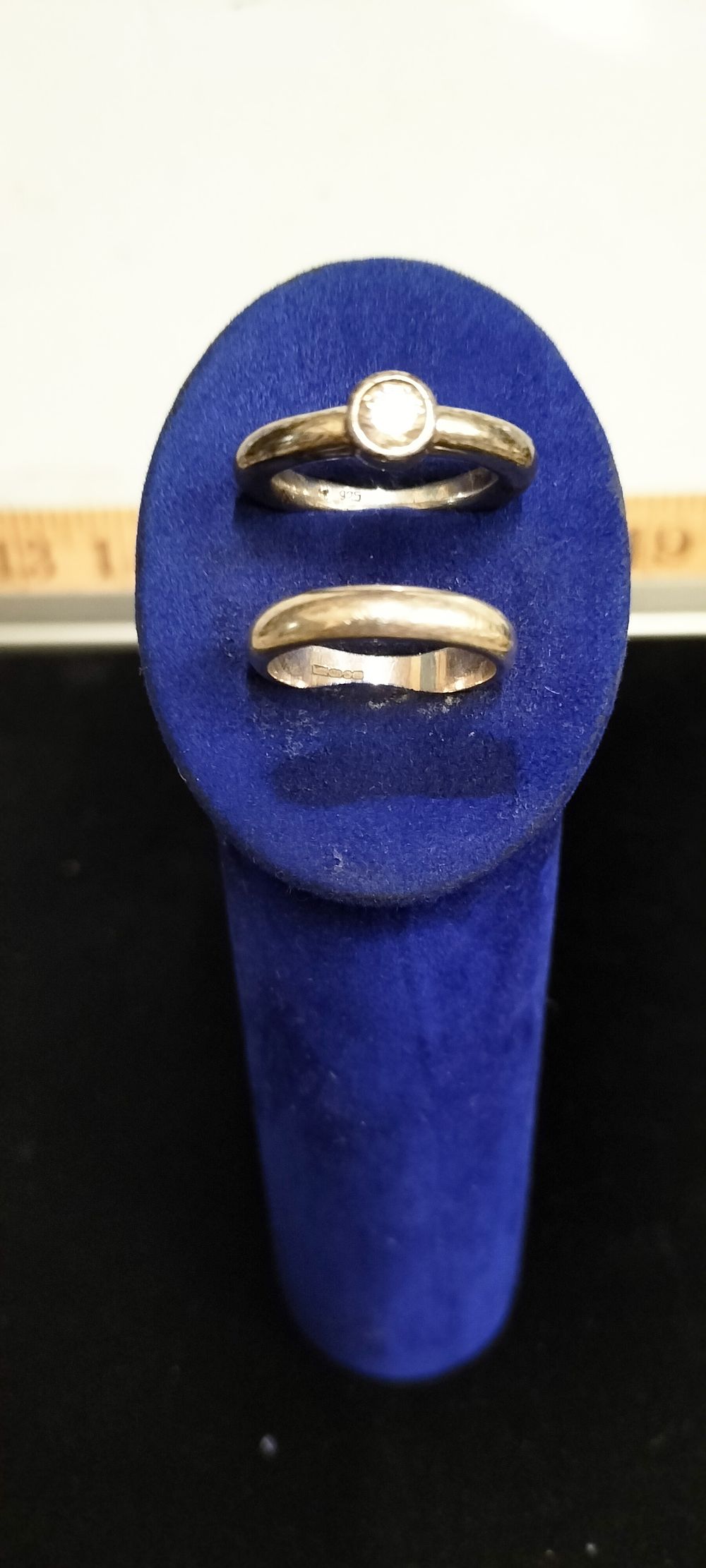 Lot 169 – A Pair of Sterling Silver Rings