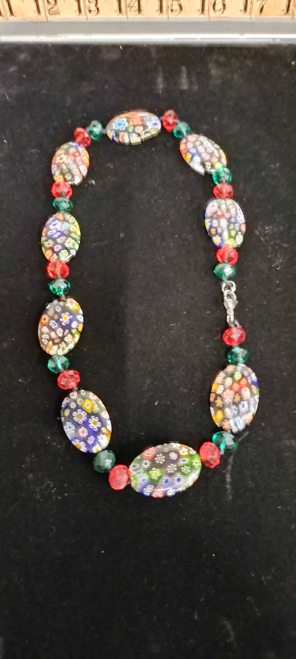 Lot 177 – A Vintage Venetian Millefiori Glass Bead Necklace
