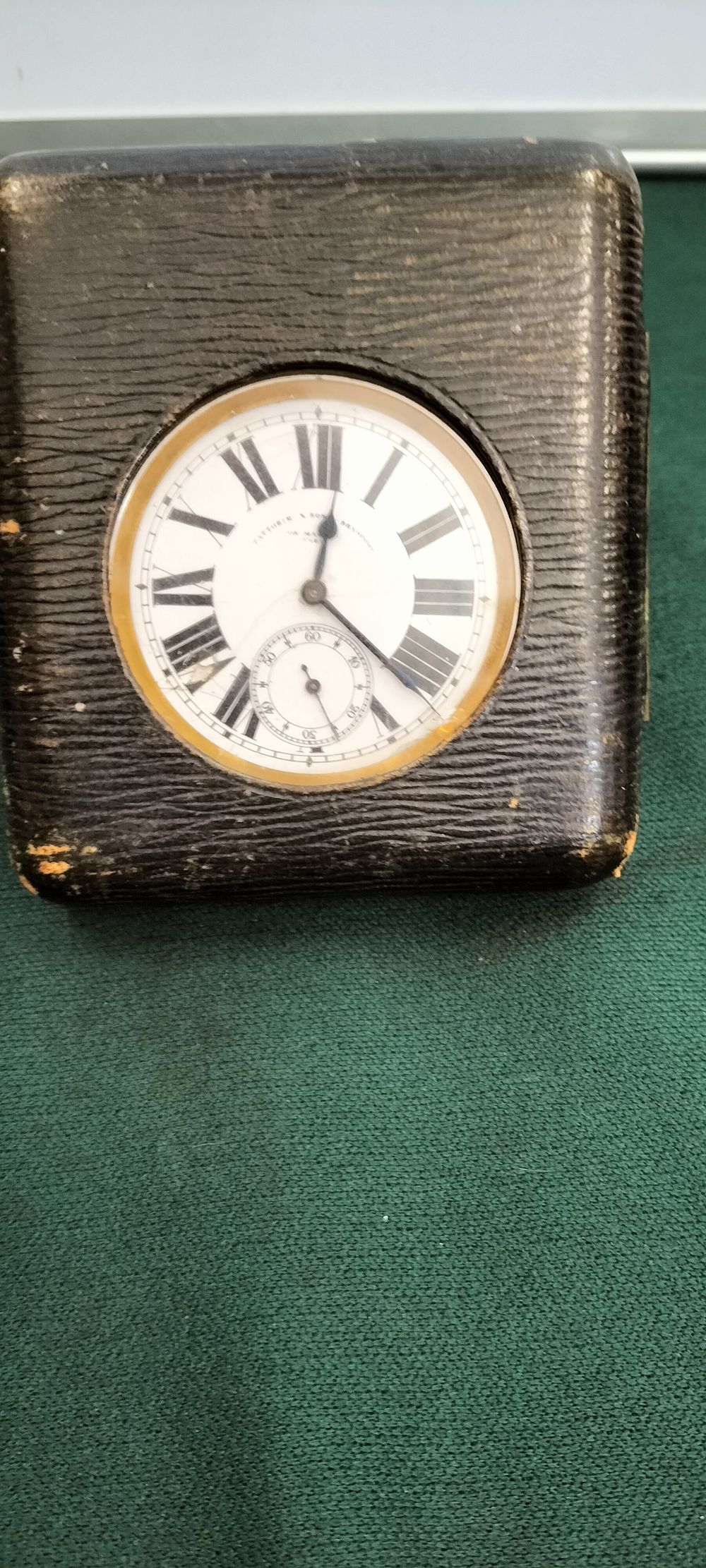 Lot 156 – A Silver Plated Fattorini & Sons Goliath Pocket Watch and Case