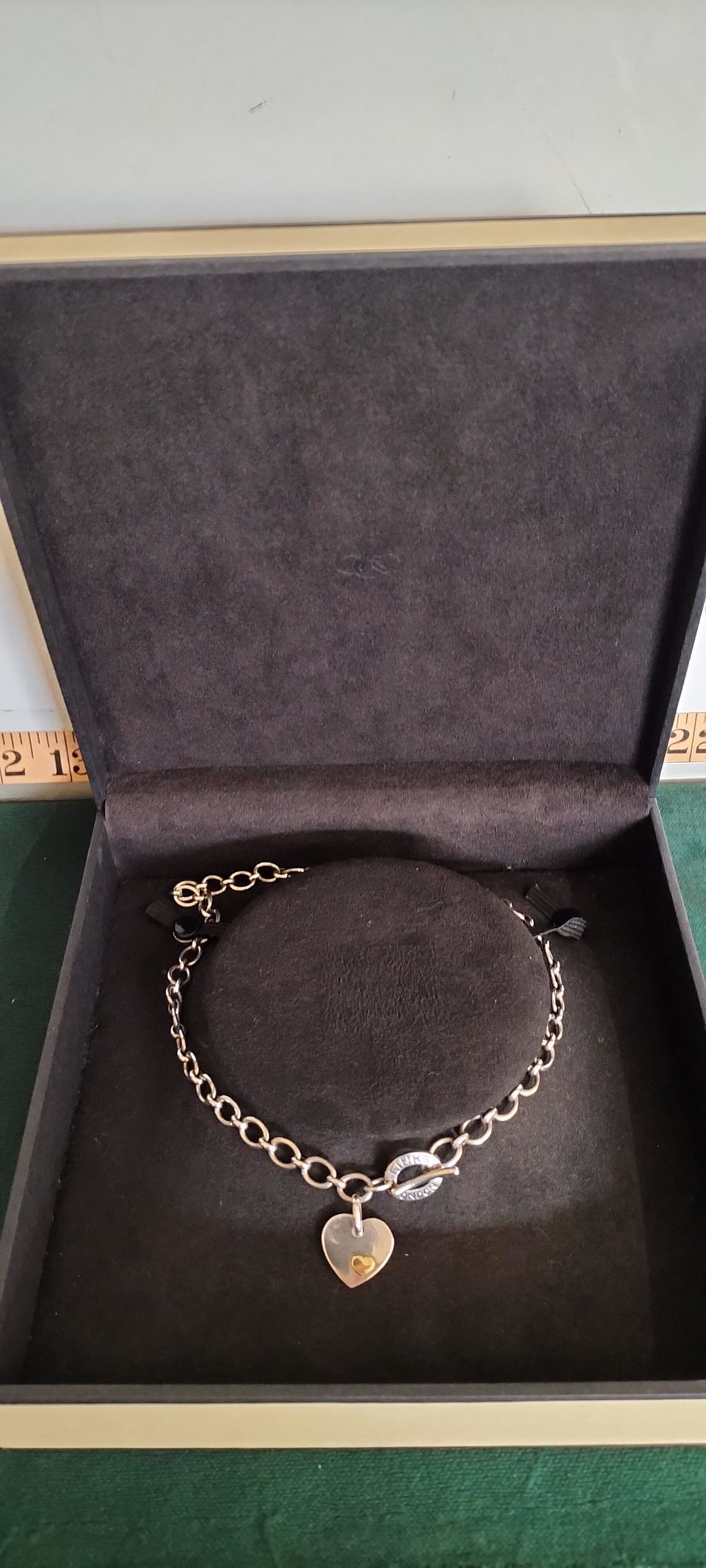 Lot 161 – A Silver Links of London Heart Charm Bracelet