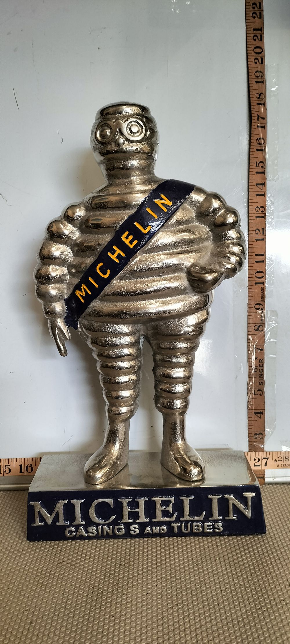 Lot 197 – A Metal Michelin Man Bibendum Figure