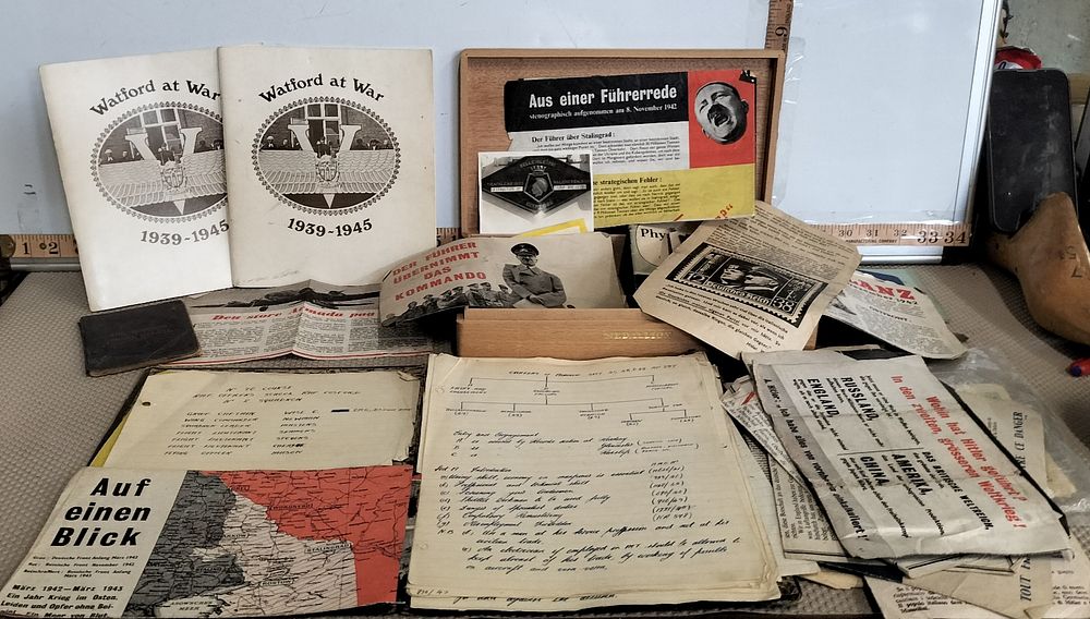 Lot 263 – A Paper Collection of WWII RAF and German Propaganda Ephemera