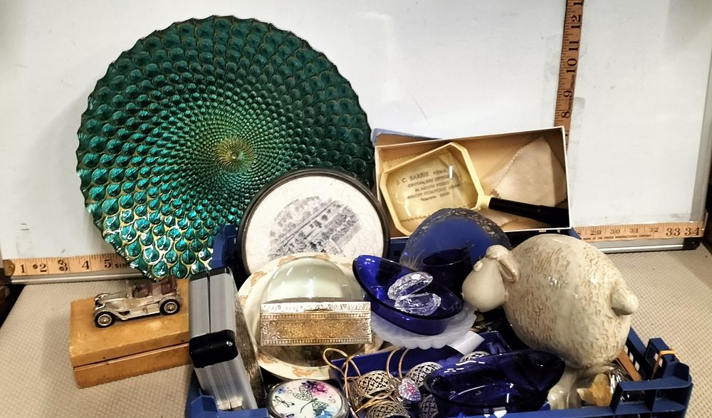 Lot 266 – A Silver and Glass Group of Decorative Collectables