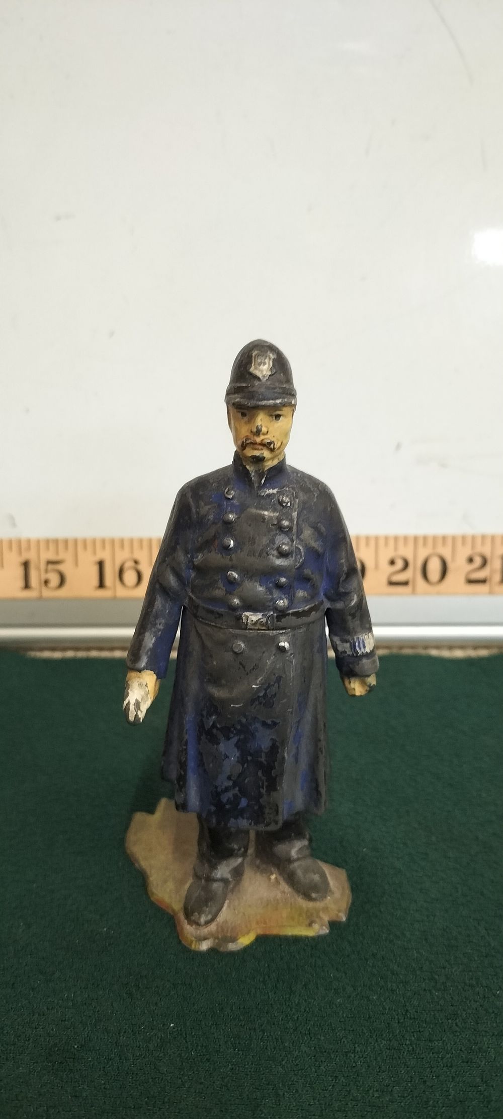 Lot 276 – A Cast Iron Victorian British Police Officer Figural Inkwell
