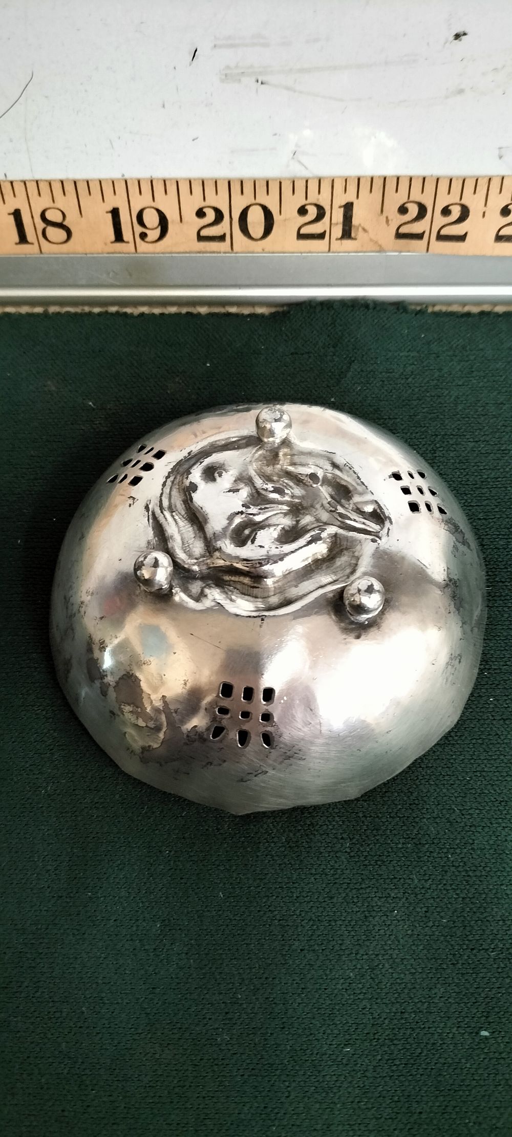 Lot 181 – A Silver plated Chinese Export Dragon Repoussé Footed Bowl