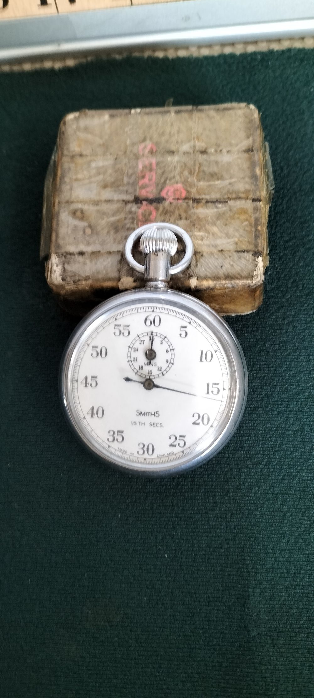 Lot 38 – A Chrome Plated Smiths 1/5th Second Recording Stopwatch