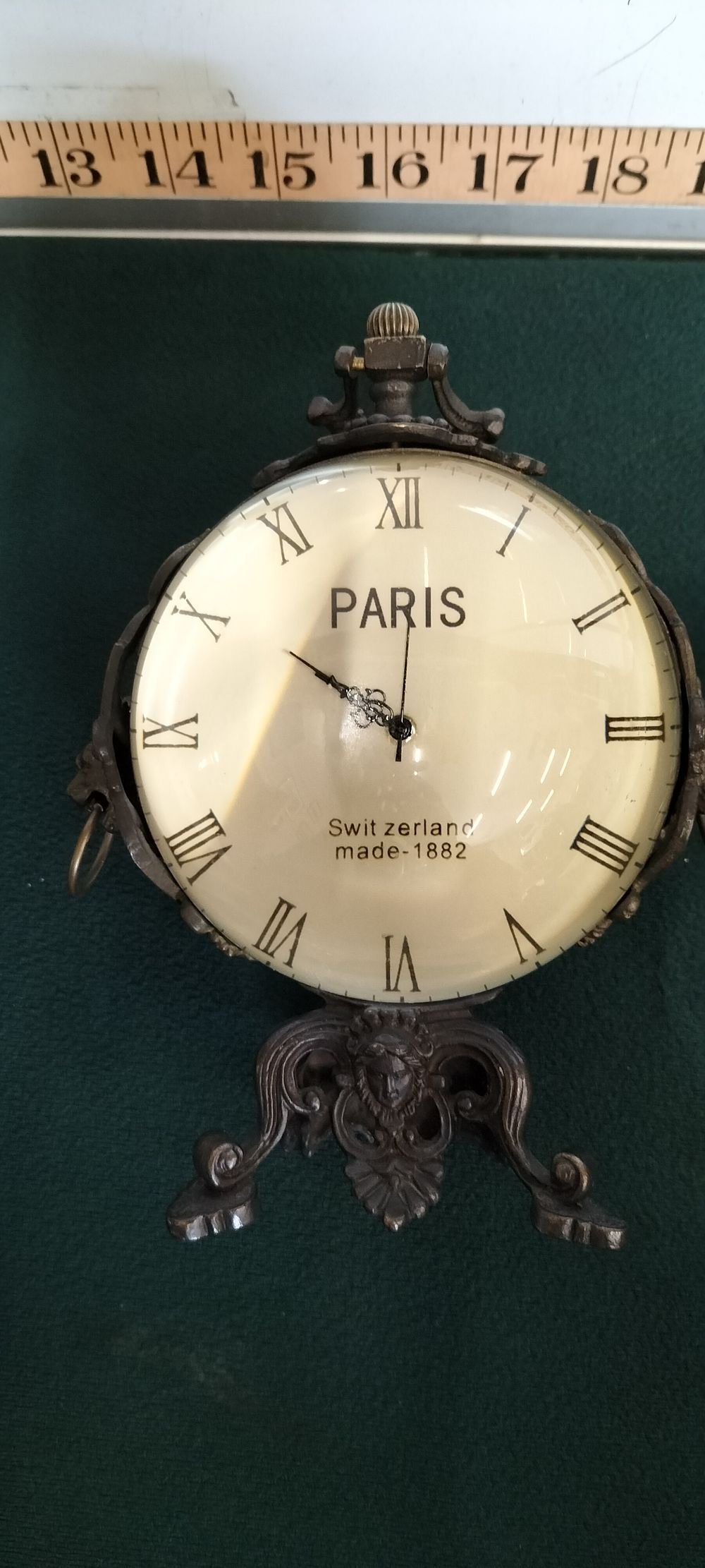 Lot 49 – A Bronze Mystery Ball Clock with Lion Mask Decoration