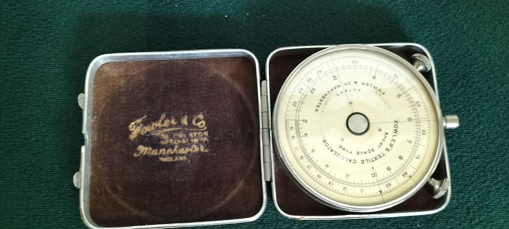 Lot 56 – Fowler and Co Textile Calculator Short Scale Type in Case