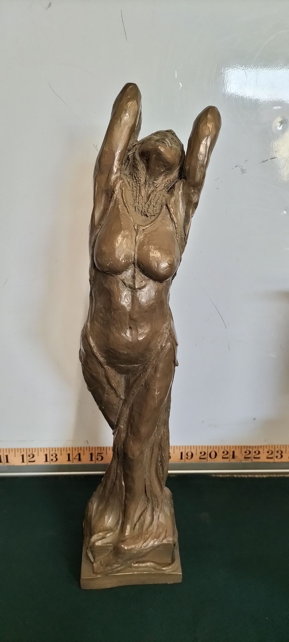 Lot 65 – Bronze Expressionist Nude Female Sculpture