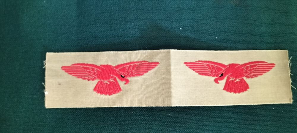 Lot 136 – A Pair of Royal Air Force Tropical Eagle Sleeve Badges