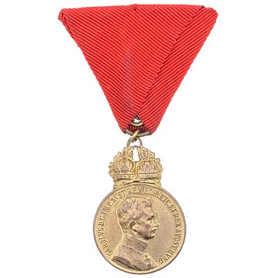 Австро - Венгрия (Австро - Венгерская Империя, 1868 - 1918 гг). Медаль "За Военные Заслуги" с 