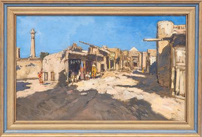 [Последний председатель ТПХВ] Радимов Павел Александрович (1887–1967). Улица в Хиве. 1935. Холст 