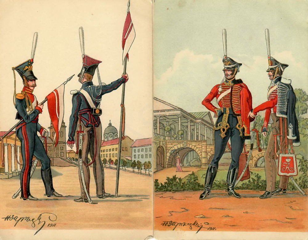 Открытки, французская армия в 1812 открытки