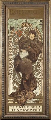 Муха Альфонс (Mucha Alfons ) (1860–1939)
Афиша к постановке драмы А. Мюссе Лорензаччо в театре 