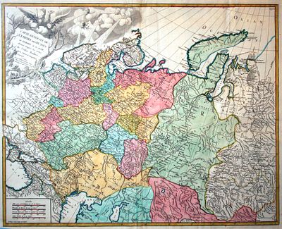 Дидье Роберт-де-Вогонди (Didier Robert de Vaugondy) (1723-1786)
Историческая карта Российской 