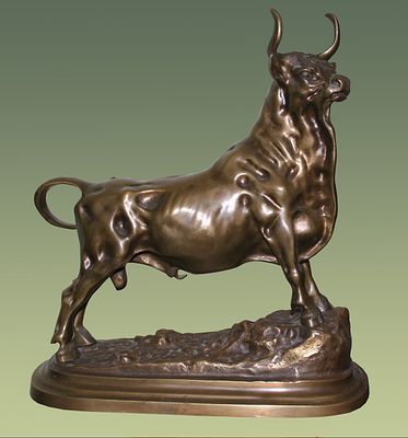 Фратен Кристоф (Fratin Christophe, 1800-1864)
"Стоящий бык". Материал: бронза, литье, чеканка 