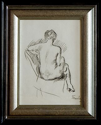 Кончаловский Пётр Петрович (1876–1956)
Рисунок &laquo;Сидящая натурщица&raquo;. Кончаловский П. П. — 