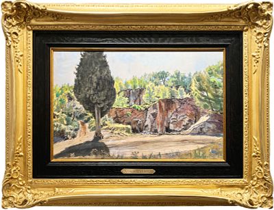 Бенуа Александр Николаевич (1870–1960)
&laquo;Кипарис на дороге из Кассиса в Ла Сьоту&raquo; . 1927 год. 