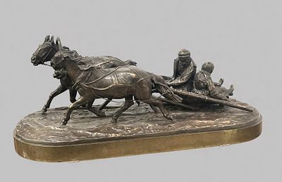 Лансере Евгений Александрович (1848–1886)
Скульптура &laquo;На санях&raquo; . 1870 год (год создания 