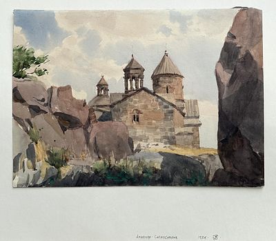 Романовский Владимир Михайлович (1926-?)
&laquo;Армения. Монастырь Сагмосаванк&raquo;. 1954 год. Бумага 