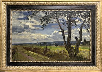 Боскин Михаил Васильевич (1875-1930)
"Пейзаж с деревом.". картон, масло 
1900-1910-е гг. 
37,5 х 