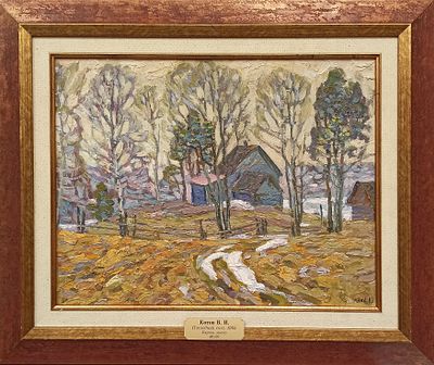 Котов Виктор Иосифович (1931–2011)
&laquo;Последний снег&raquo; 1985 г. Размер: 40 х 50 см 
Картон 