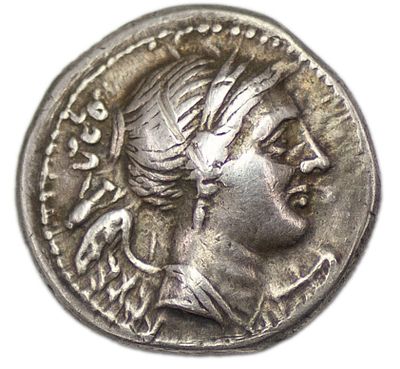 Драхма. Италия, Бреттийская лига, г. Бруттий. Драхма (215-214 гг. до н.э.). Серебро. Вес 4,73 г. 