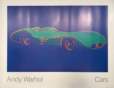 Э. Уорхол. "Formula 1 Rennwagen". 1954 г. Бумага, печать, 1986 г. Размер 100х129 см. 