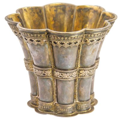 Серебряный кубок "Маргрет кап". Дания, 1946 год. Серебро 925 пробы, позолота. Вес 604 г. Высота 