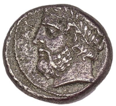 Статер. Малая Азия, г. Перга. Статер, IV в. до н.э. Серебро. Вес 9,91 г. Сохранность – VF-.