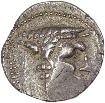 Статер. Акарнанская лига. Статер, 196-167 гг. до н.э. Серебро. Вес 10,54 г. Сохранность – VF+.