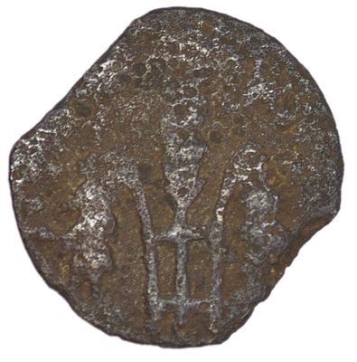 Прута. Римская империя, Иудея. Прокуратор Понтий Пилат (26-36 гг.). Прута. Медь. Вес 1,32 г. 