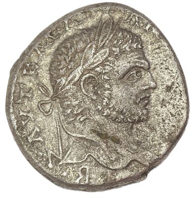 Тетрадрахма. Римская империя. Каракалла (198-217 гг.) Тетрадрахма, монетный двор г. Эмеса. 