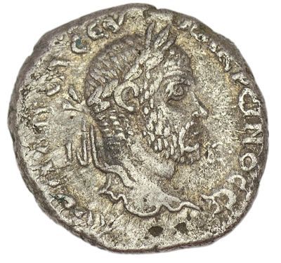 Тетрадрахма. Римская империя. Макрин (217-218 гг.). Тетрадрахма, монетный двор г. Эдесса. 