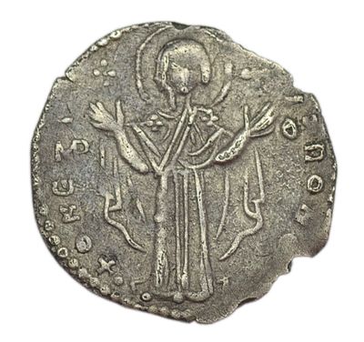 2/3 милиарисия. Византийская империя. Константин X (1059-1067 гг.). 2/3 милиарисия. Серебро. Вес 