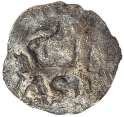 Грош. Великое княжество Литовское. Ольгерд (1345-1377 гг.). Грош. Серебро. Вес 0,55 г. 