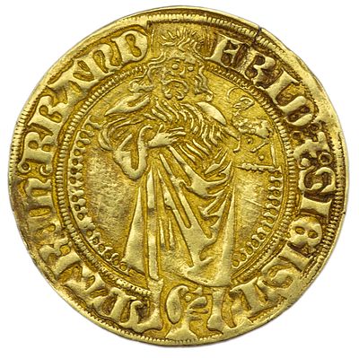 Дукат. Священная Римская империя. Бранденбург-Франкония. Фридрих I и Сигизмунд. Дукат 1486-1495 