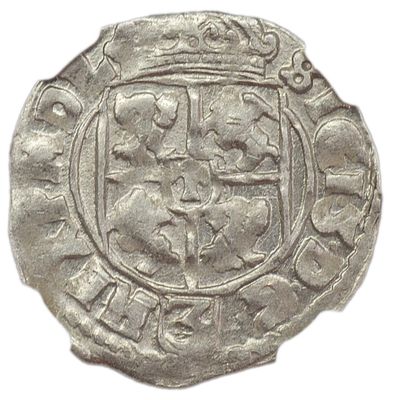 3 гроша. Речь Посполитая. 3 гроша 1616 г. Краков. Серебро. Сохранность – MS 63. Неописанное в 