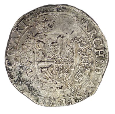 Талер. Испанские Нидерланды. Талер 1627 г. Монетный двор Артуа. Серебро. Вес 27,52 г. 