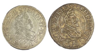 Подборка из двух монет. Священная Римская империя. Австрия, Санкт-Файт. Фердинанд II (1619-1637 