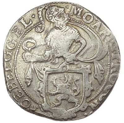 1/4 левендалера. Нидерланды, Гельдерн. 1/4 левендалера 1641 г. Серебро. Вес 13,36 г. Сохранность 