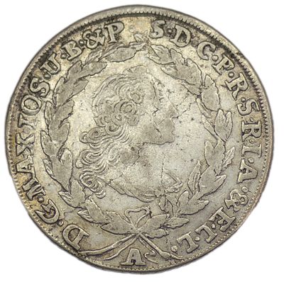 20 крейцеров. Бавария. Максимилиан III Иосиф (1745-1777 гг.). 20 крейцеров 1767 г. Серебро. Вес 
