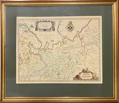 Russiae vulgo Moscovia dictae. Partes Septentrionaleis et Orientalis. Исаак Масса (1586-1643). 