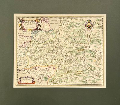 Russiae vulgo Moscovia dictae. Parts Occidentalis. Исаак Масса (1586-1643). Карта России, в 