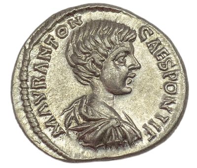 Денарий. Римская империя. Каракалла (198-217 гг.). Денарий. Серебро. Вес 2,70 г. Сохранность – XF.