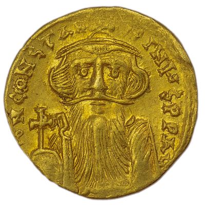 Солид. Византийская империя. Констант II (641-668 гг.). Солид. Золото. Вес 4,36 г. Сохранность – XF.